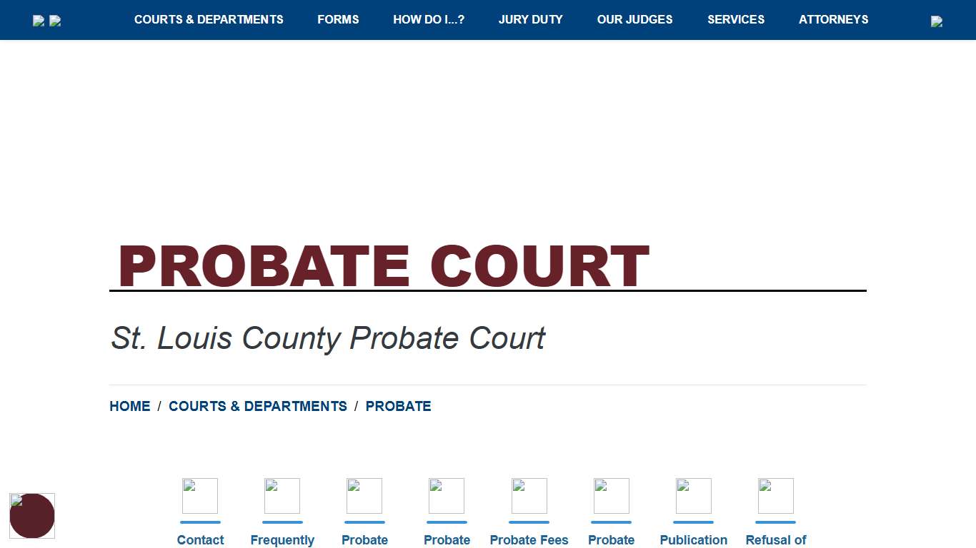 Probate Court - St. Louis County Courts - 21st Judicial Circuit